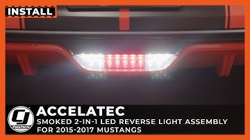 2015-2017 Mustang Install | Accelatec Smoked 2 in 1 LED Reverse Lights