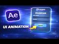Interactive UI Login Screen Animation | After Effects Motion Design