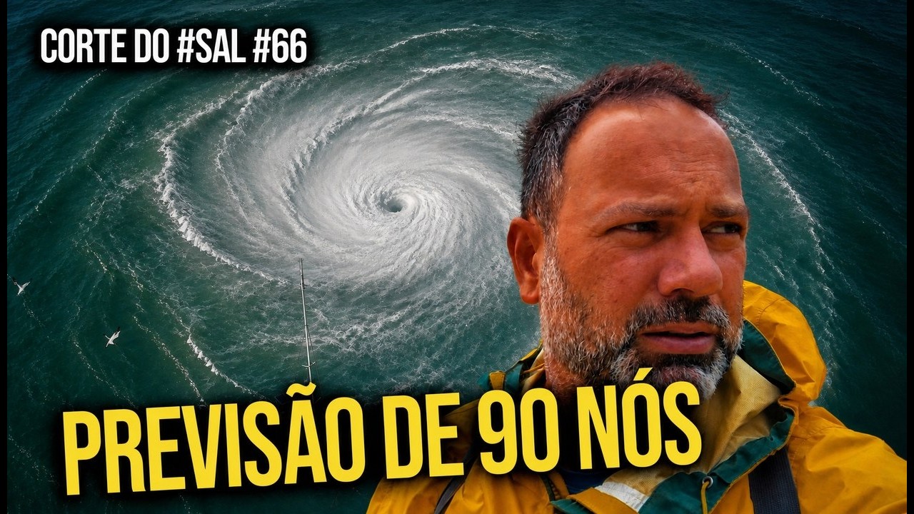 ⁣A previsão de ciclone com ventos de 90 nós em Florianópolis | Corte do #SAL #66
