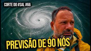 Cyclone forecast with 90-knot winds in Florianopolis Cut from