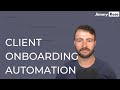Client onboarding automation with Zapier, ClickUp, Content Snare & more