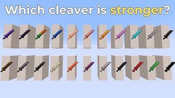 Which Cleaver is STRONGER in Minecraft Tinkers Construct Mod