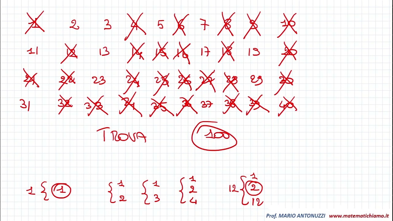 Numeri primi e scomposizioni