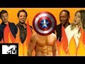 Captain America Civil War Cast Play GUESS THE MARVEL ABS | MTV Movies