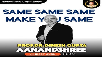 youth Guidance Program Live by Prof. Dr. Dinesh Gupta Aanandshree, World record holder, Mindset