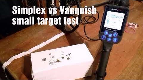 SIMPLEX VS VANQUISH - SMALL TARGET SENSITIVITY TEST.