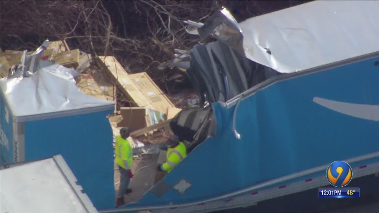 Packages litter I-77 in Iredell County after Amazon truck involved in ...