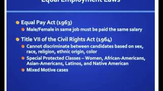 Overview of Employment Law