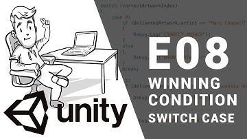 How to make a simple Game in Unity (Step by Step Tutorial) - E08: WINNING CONDITION AND SWITCH CASE
