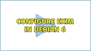 Configure exim in debian 6