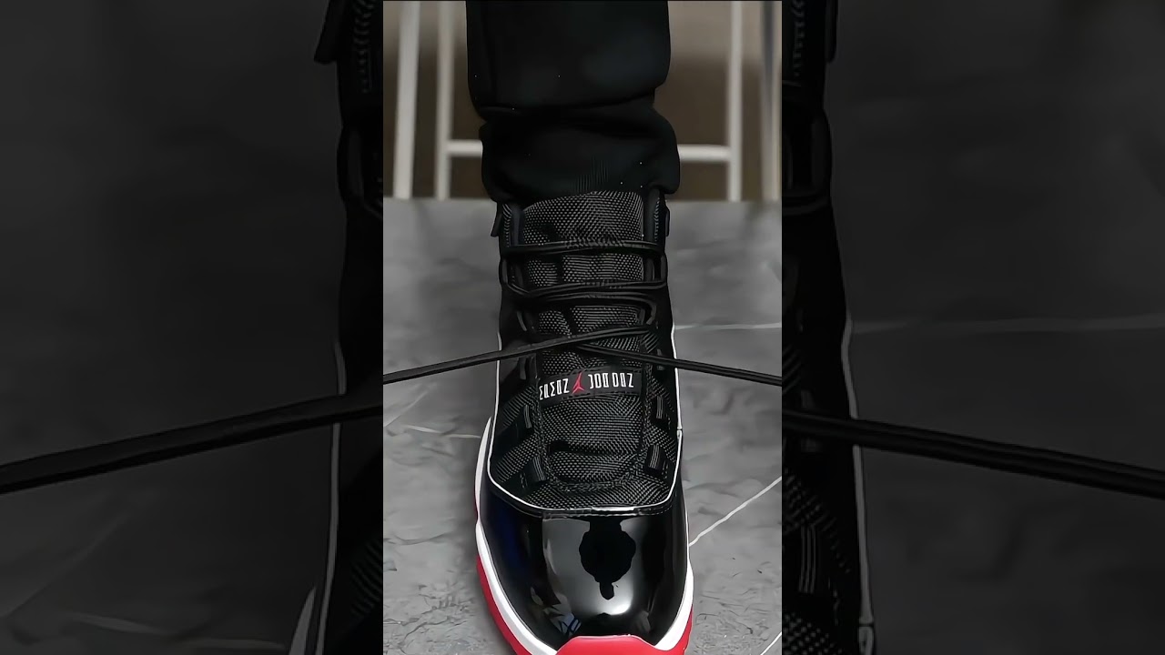 🎥 ASMR-шнуровка: Jordan Air Jordan 11 “Bred” 