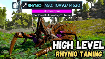 🔥HIGH LEVEL RHYNIOGNATHA TAMING!! | ARK: Ultimate Mobile 2025