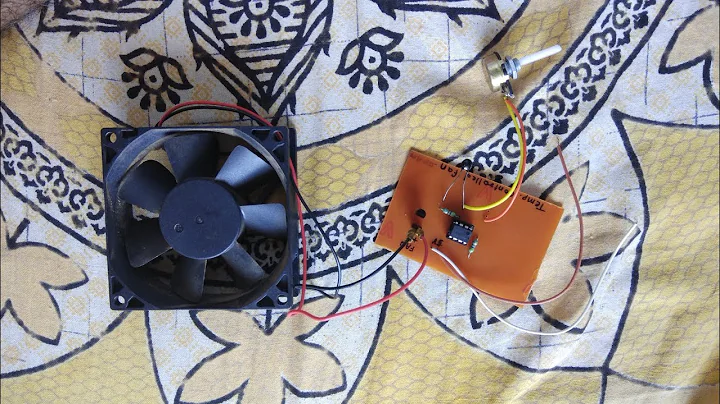 Mini Project || temperature controlled fan op-amp based || electronics project
