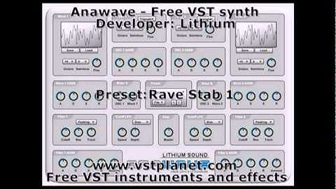 Anawave - Free VST synth - vstplanet.com
