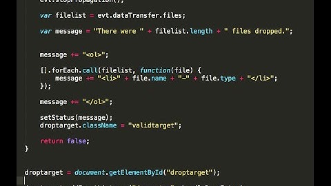 HTML5 File Drag and Drop in 3 minutes