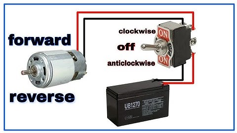 How to make remote switch (Reverse and Forward) DPDT switch conection.