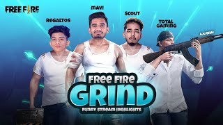 Fun in Free Fire With @TotalGaming093 @sc0utOP @soulregaltos9810 | Free Fire Grind | Toxic Mavi