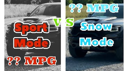 2023 RAM TRX Sport Mode VS Snow Mode MPG Comparison