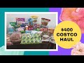 $400 Costco Grocery &amp; Household Haul | August 2022 | Homeschool Family