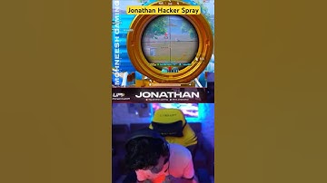 JONATHAN GAMING HACKER LIKE SPRAY 1v3 CLUTCH ON LIVE STREAM🥵SPRAY OR WOTT😱#jonathan #pubgmobile