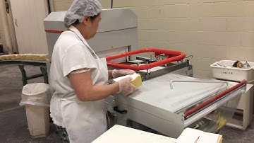 Clamco 4C Combo Shrink Wrap Machine - Shrink Wrapping Wonton Wrappers
