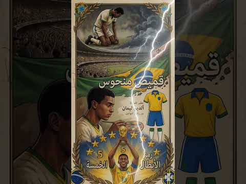 منتخب البرازيل 🇧🇷 (قصة اللعنة التي غيرت قميصهم للأبد)سر قميص البرازيل الأصفر! 🟡