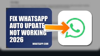 How To Fix WhatsApp Auto Update Not Working 2026 screenshot 2