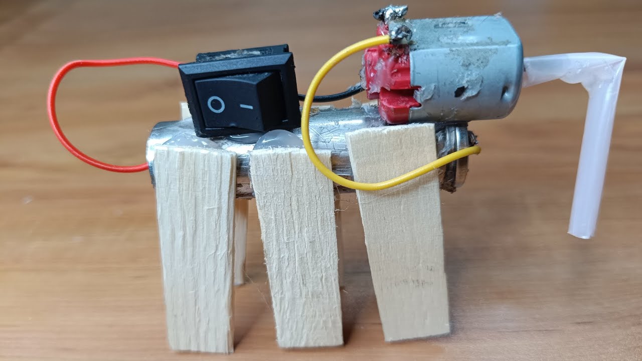 Sticker Motor Recipe Science exhibition project for class 6 Students | How to make Stick ...