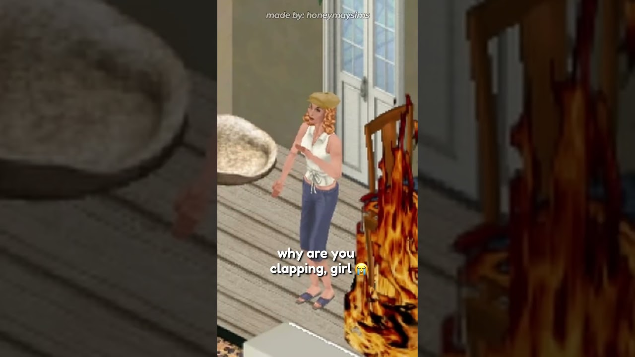 So, uh, maybe you shouldn't do this indoors 😂 #thesims #nostalgia