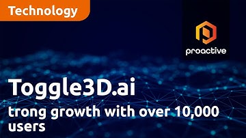 Toggle3D.ai blijft een sterke groei in gebruikers zien met nu meer dan 10.000 gebruikers op het p...