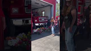 Community members gather at Morrill Volunteer Fire Department #breakingnews #explosion #fire #maine