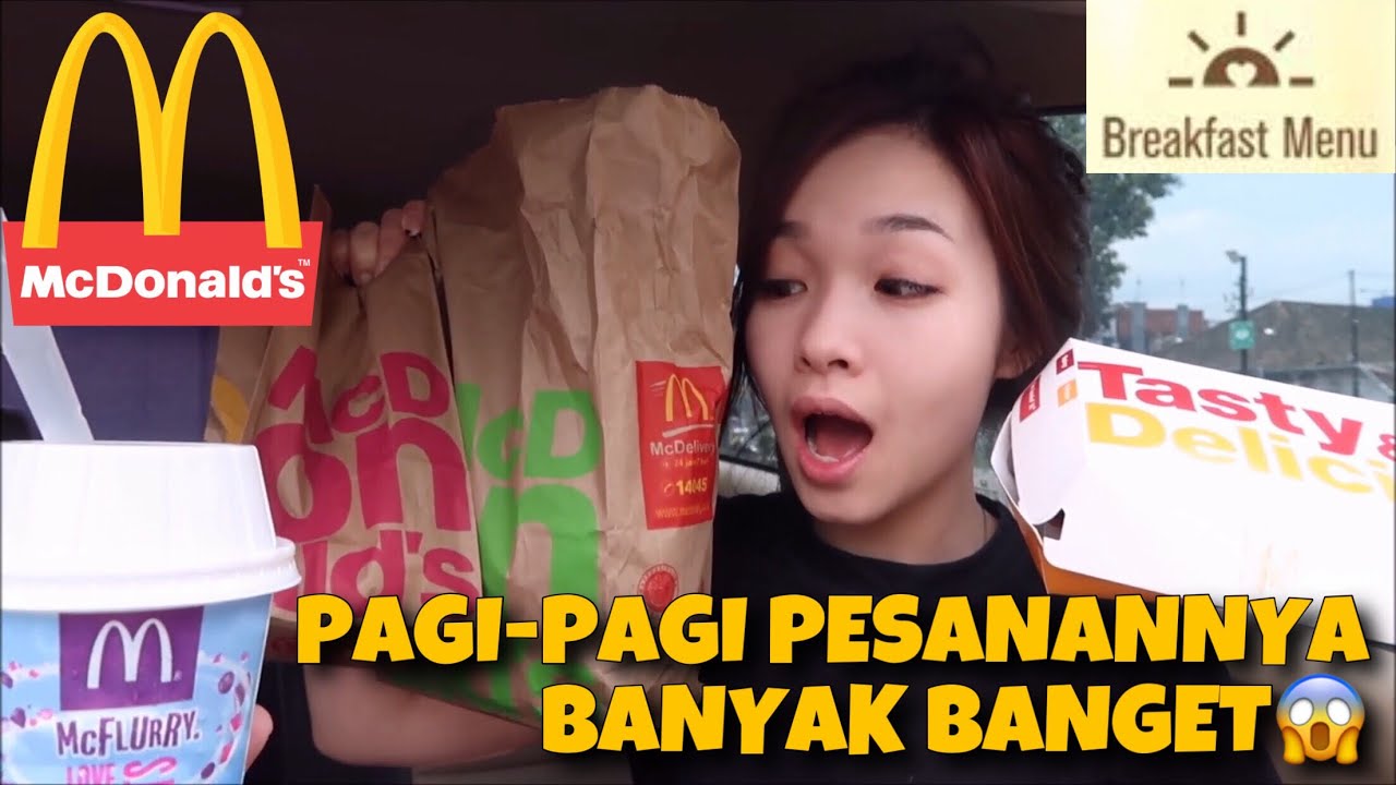 VLOG: DriveThru McD BREAKFAST Sesuai Pesanan Mobil di Depan Kita