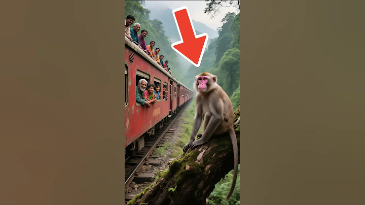 Monkey HIJACKS Train to Save Everyone! #animals #wildlife #animalrescue #miracle #rescue #animal thumbnail