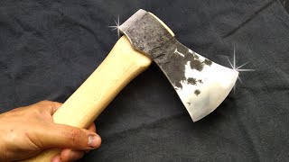 Axe Forging out of a Big Wrench (my first axe ever)