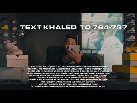 Enter to Win Sneakers Signed By DJ Khaled! - video from KicksUSA