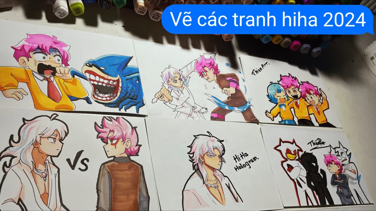 Vẽ hiha | Top tranh vẽ oops hiha mới nhất | Hãy xem quá trình vẽ ra các ...