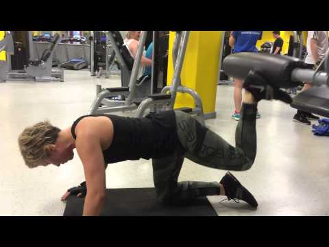 Glute/ham kickbacks on hamstring curl machine