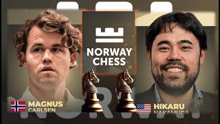 Norway Chess 2024 :Round 7: Magnus Carlsen Vs Hikaru Nakamura