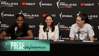 Sandy Brondello, Jonquel Jones, and Breanna Stewart Press Conference | Liberty vs. Aces