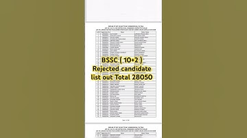 BSSC inter level  rejected form | BSSC Mistake fil Form reject #bssc #viral #todayshorts #shorts