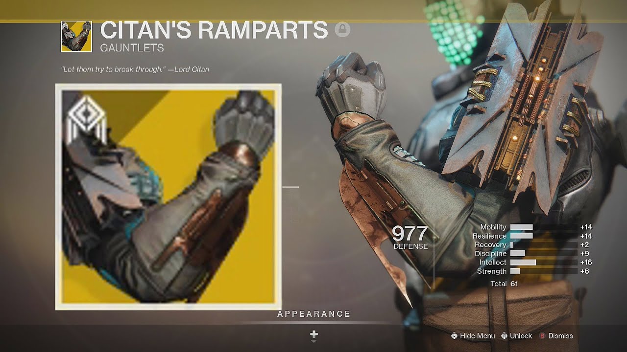 Destiny 2 Citan's Ramparts Exotic - YouTube