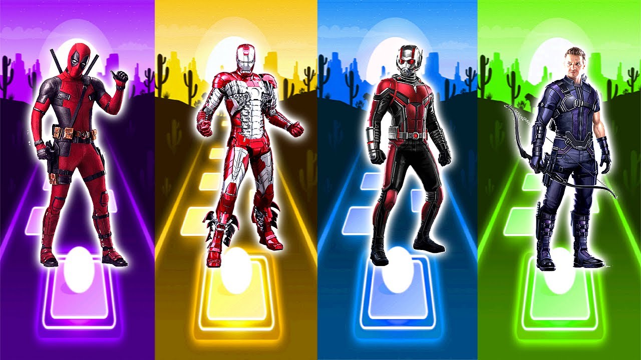 Deadpool Vs Mark 5 Vs Ant Man Vs Hawkeye Avengers Tiles Hop EDM Rush deadpool-vs-mark-5-vs-ant-man-vs-hawkeye-avengers-tiles-hop-edm-rush
