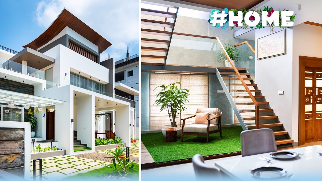 Trending Contemporary House Design 2022 4 Bhk modern house Home tour
