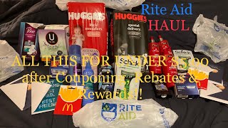 My HOT RiteAid  UNDER $5.00  in Store Shopping Haul After Rebates, Rewards & Coupons Video 