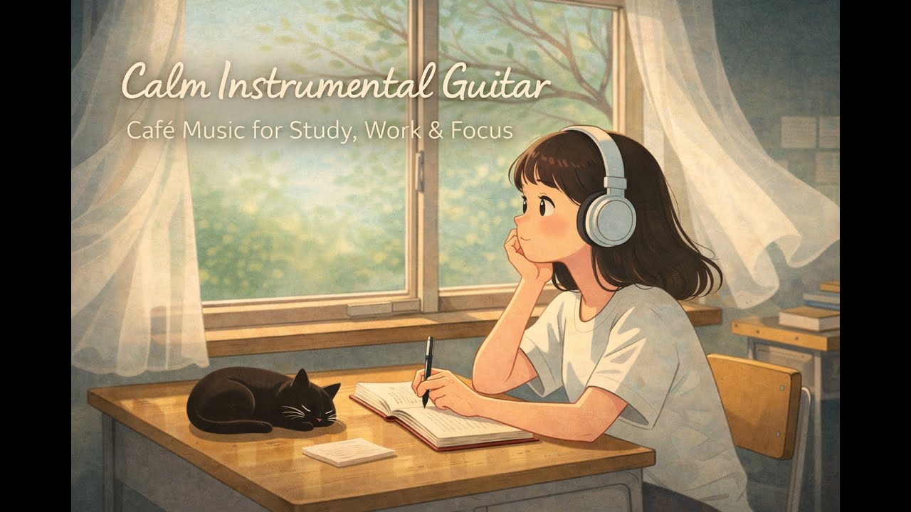 Calm Instrumental Guitar ☕ Café Music for Study, Work & Focus