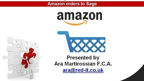 Excel2Sage: How to import Amazon orders into Sage