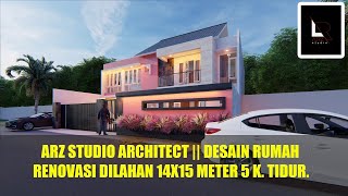 DESAIN RUMAH RENOVASI 2 LANTAI 5 KAMAR TIDUR DILAHAN 14x15 || ARZ STUDIO ARCHITECT, JASA ARSITEK screenshot 5