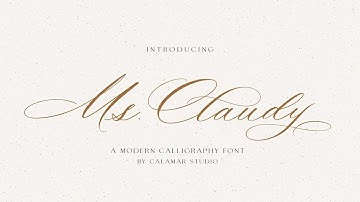Ms Claudy | Wedding Calligraphy Font Font Free Download