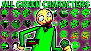 FNF Character Test | Gameplay VS Playground | ALL GREEN CHARACTERS