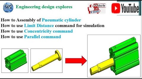 Pneumatic Cylinder assembly | Pneumatic Cylinder Working explained | cylinder animation | solidworks